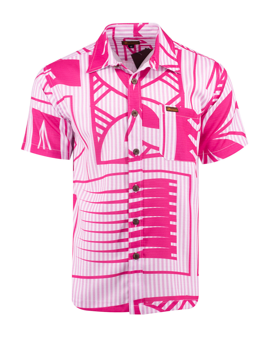  Blueberry Men's Shirt Long-Sleeve Button Hawaiian